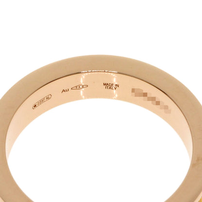 BVLGARI Double logo 1P Diamond Ring K18 Pink Gold Ladies [Used]