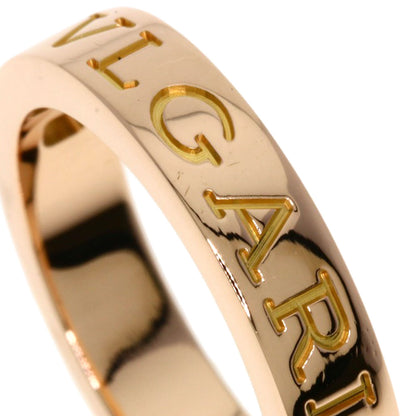 BVLGARI Double logo 1P Diamond Ring K18 Pink Gold Ladies [Used]