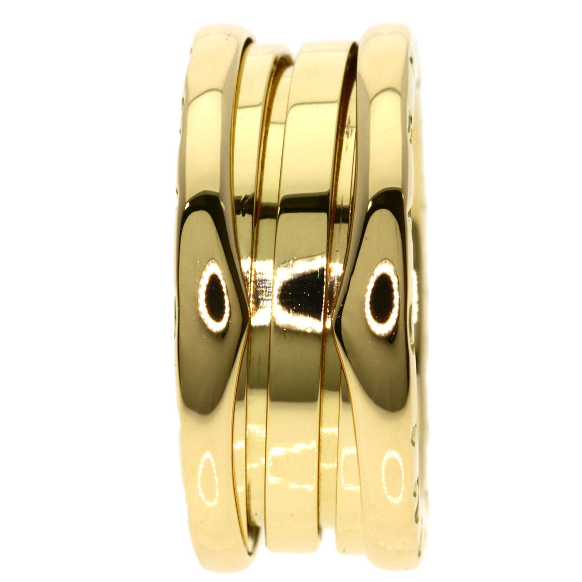 BVLGARI B.zero1 2 Band #49 Ring K18 Yellow Gold Ladies [Used]