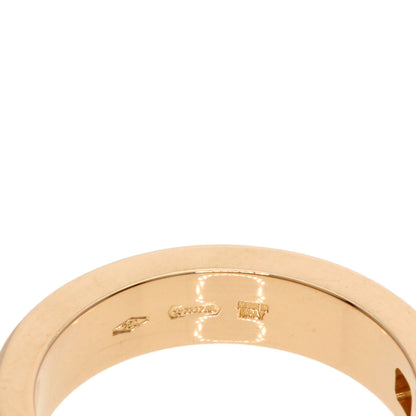 BVLGARI Double Logo 1P Diamond Ring K18 Pink Gold Ladies [Used]