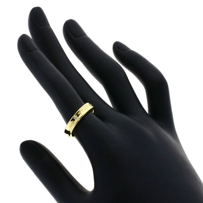 TIFFANY&Co. 1837 Narrow 2P Diamond Ring K18 Yellow Gold Ladies [Used]