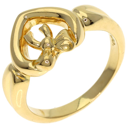 TIFFANY&Co. Heart ribbon Ring K18 Yellow Gold Ladies [Used]