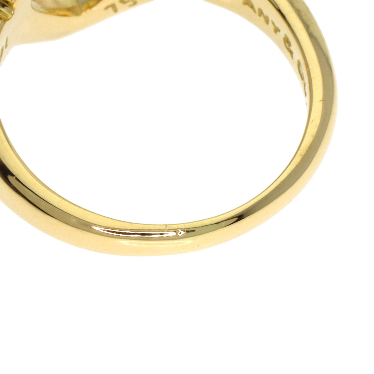 TIFFANY&Co. Heart ribbon Ring K18 Yellow Gold Ladies [Used]