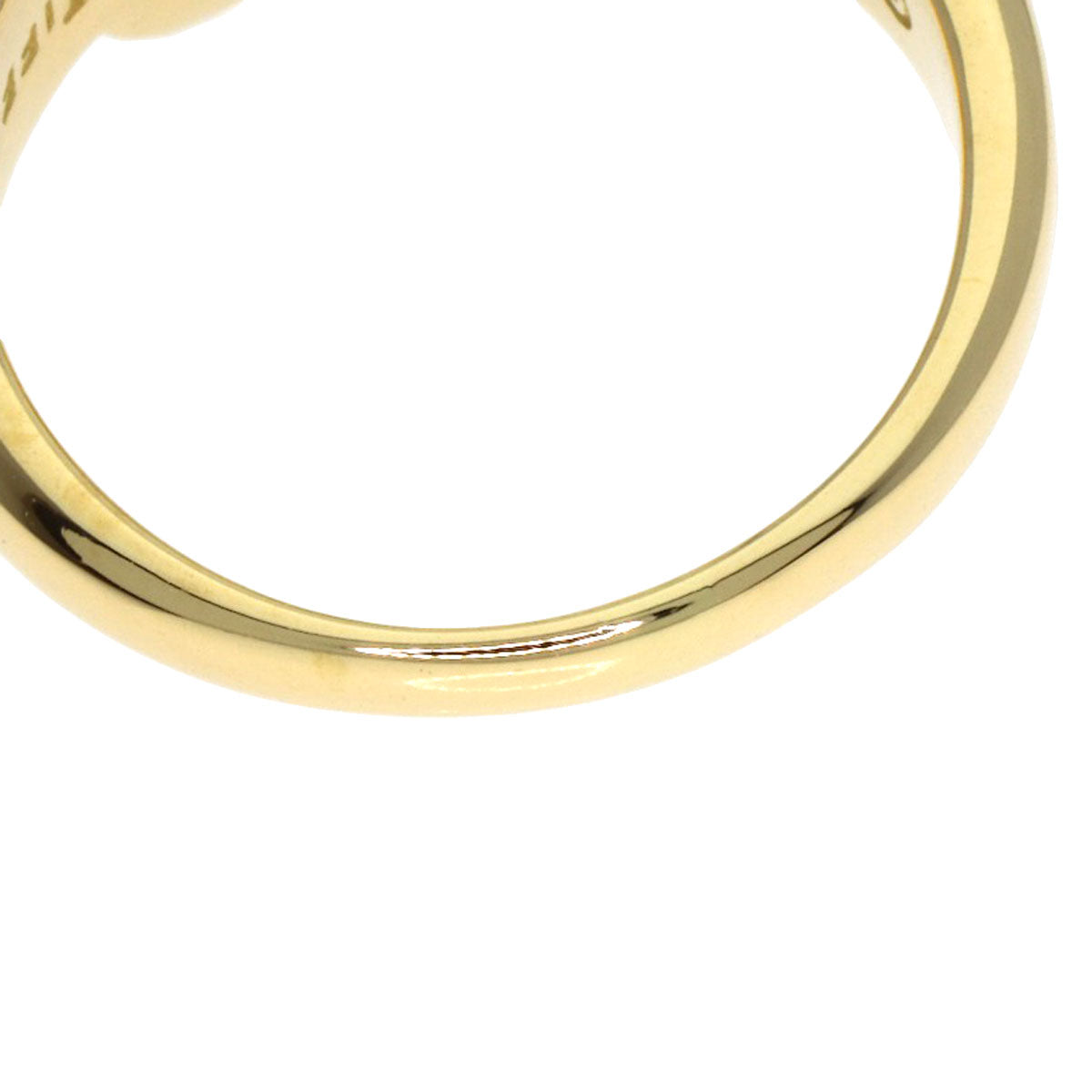 TIFFANY&Co. Heart ribbon Ring K18 Yellow Gold Ladies [Used]