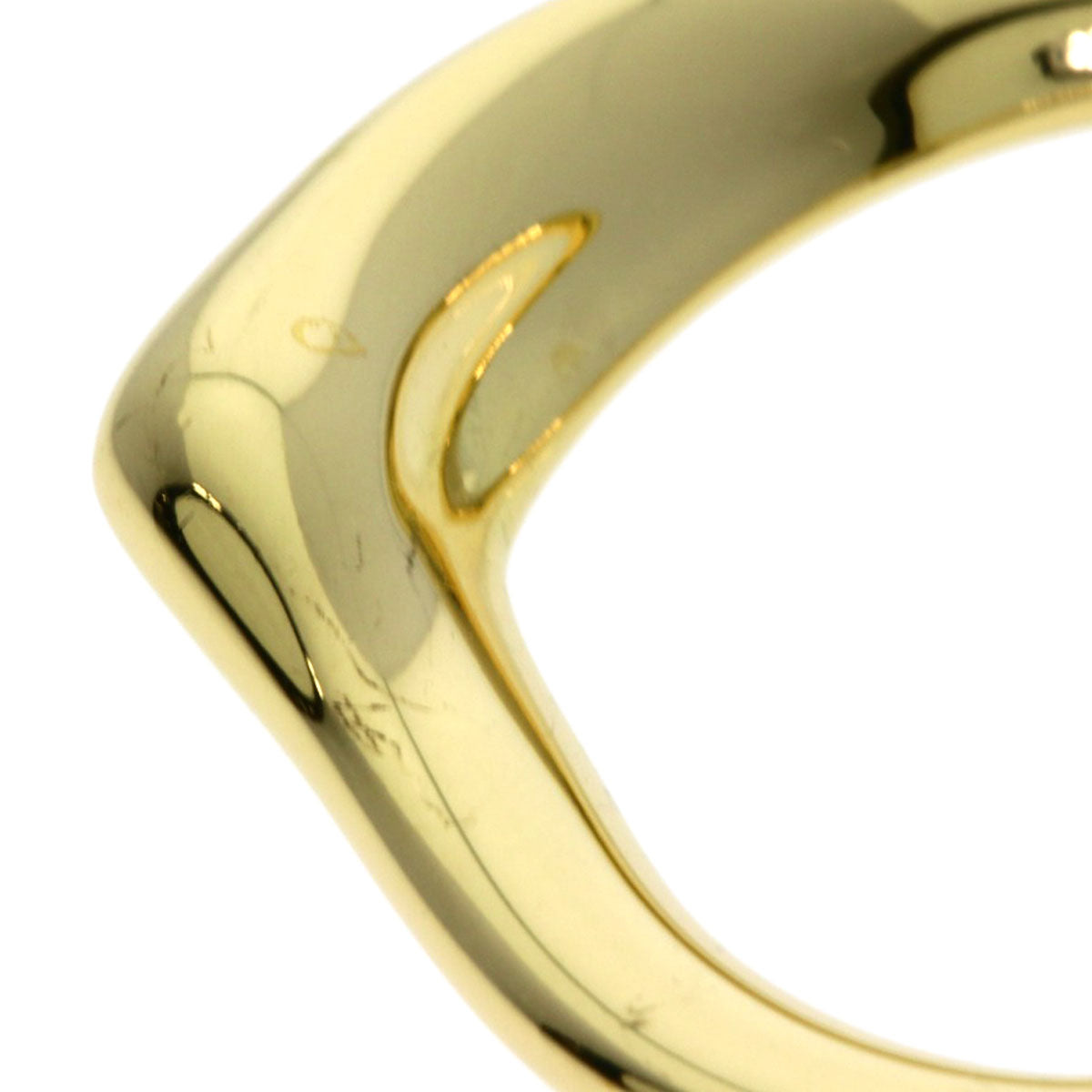 TIFFANY&Co. Open heart Pendant top K18 Yellow Gold Ladies [Used]