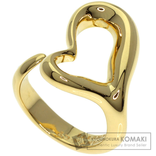 TIFFANY&Co. Open heart Ring K18 Yellow Gold Ladies [Used]