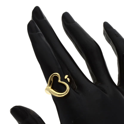 TIFFANY&Co. Open heart Ring K18 Yellow Gold Ladies [Used]