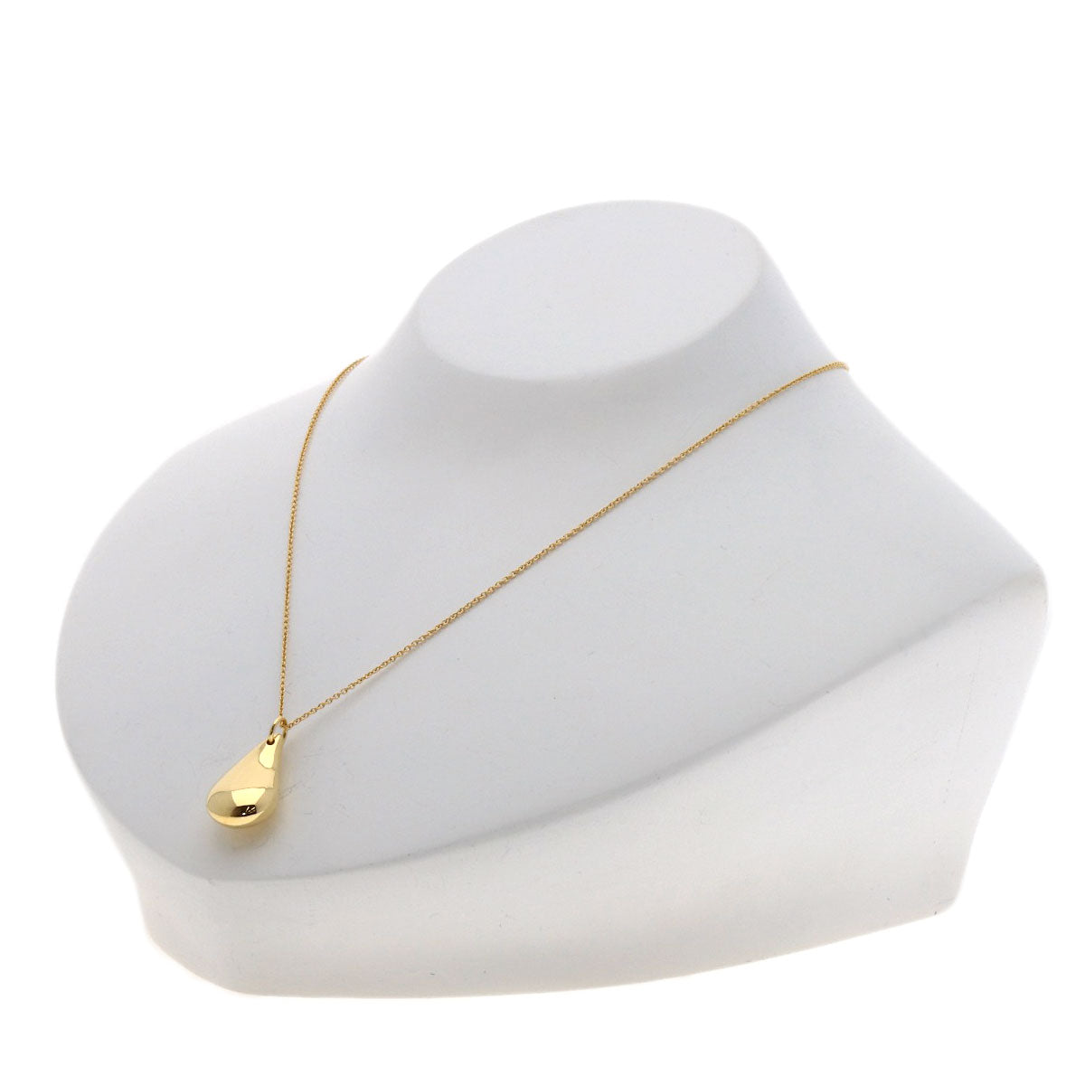 TIFFANY&Co. teardrop Necklace K18 Yellow Gold Ladies [Used]