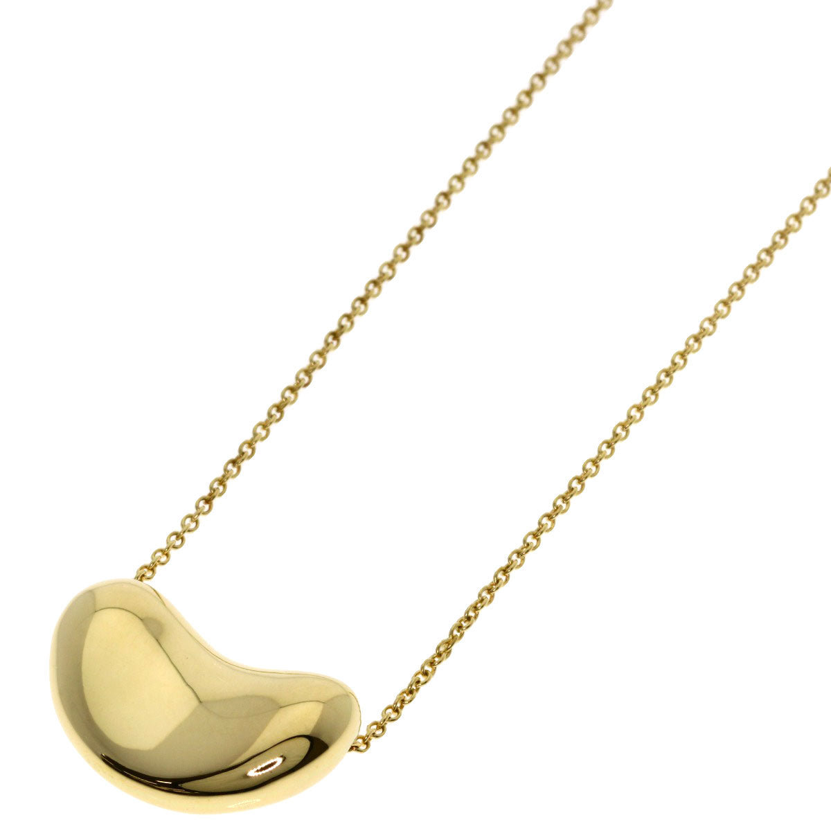 TIFFANY&Co. Bean Necklace K18 Yellow Gold Ladies [Used]