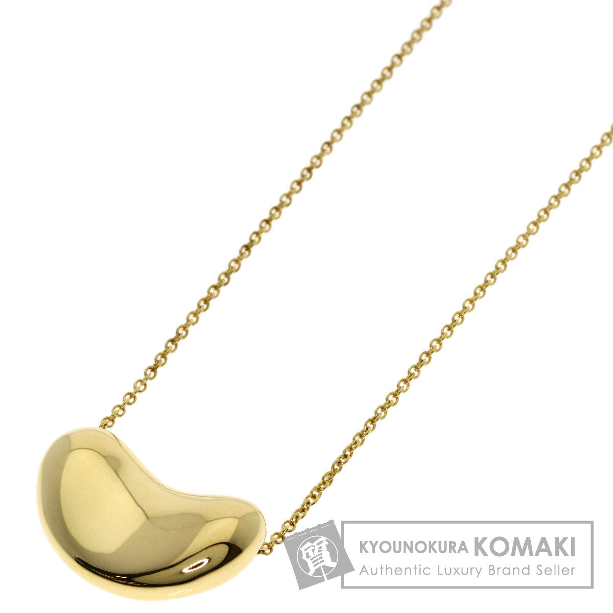 TIFFANY&Co. Bean Necklace K18 Yellow Gold Ladies [Used]