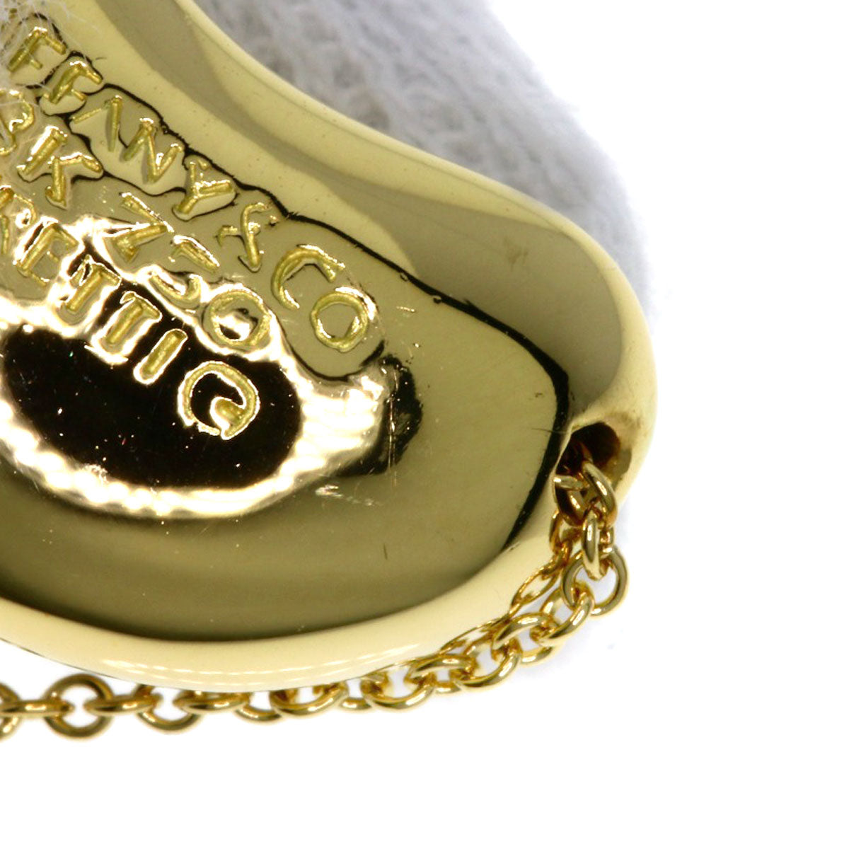TIFFANY&Co. Bean Necklace K18 Yellow Gold Ladies [Used]