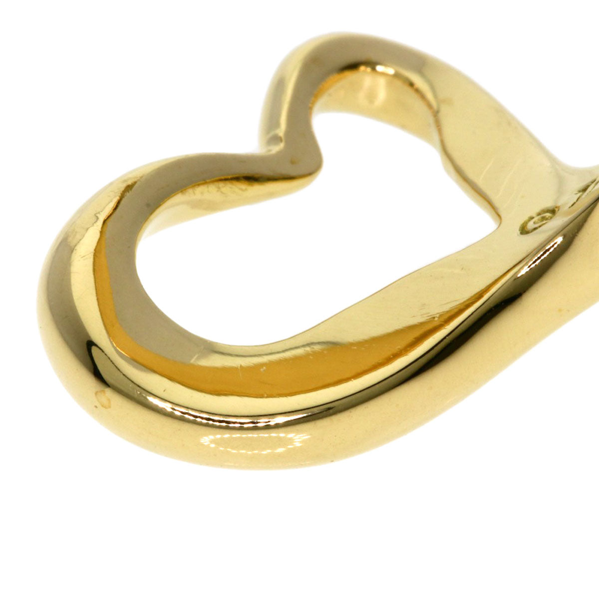 TIFFANY&Co. Open heart Ring K18 Yellow Gold Ladies [Used]