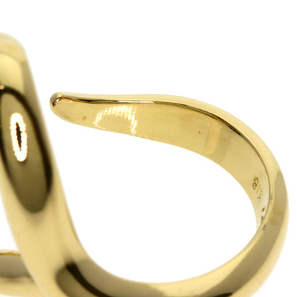 TIFFANY&Co. Open heart Ring K18 Yellow Gold Ladies [Used]