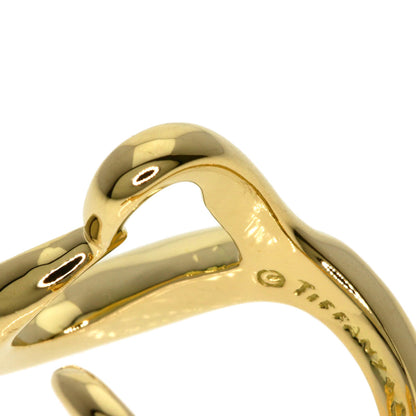TIFFANY&Co. Open heart Ring K18 Yellow Gold Ladies [Used]