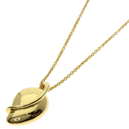 TIFFANY&Co. Leaf Elsa Peretti Necklace K18 Yellow Gold Ladies [Used]