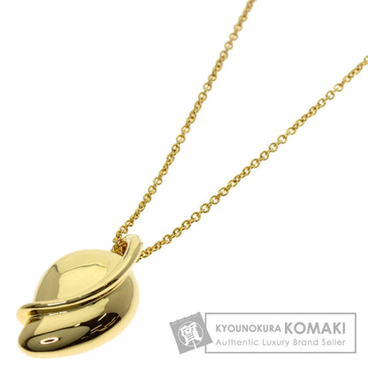 TIFFANY&Co. Leaf Elsa Peretti Necklace K18 Yellow Gold Ladies [Used]