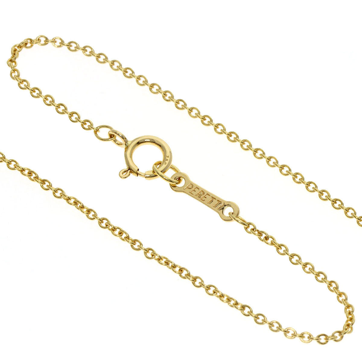 TIFFANY&Co. Leaf Elsa Peretti Necklace K18 Yellow Gold Ladies [Used]