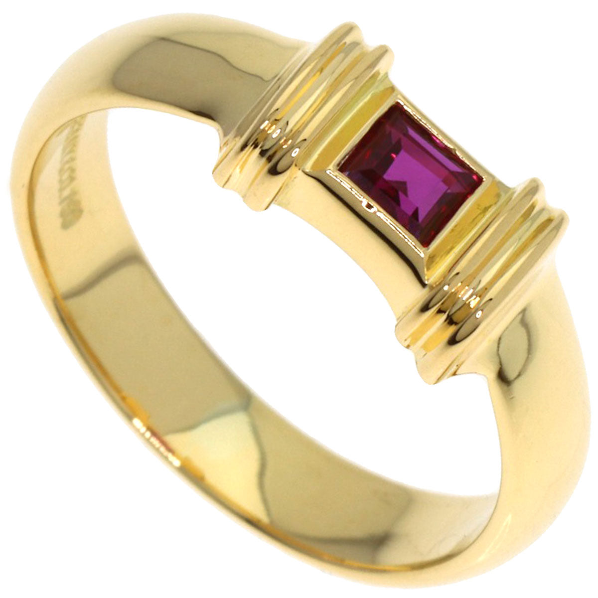 TIFFANY&Co. Stacking Ruby Ring K18 Yellow Gold Ladies [Used]