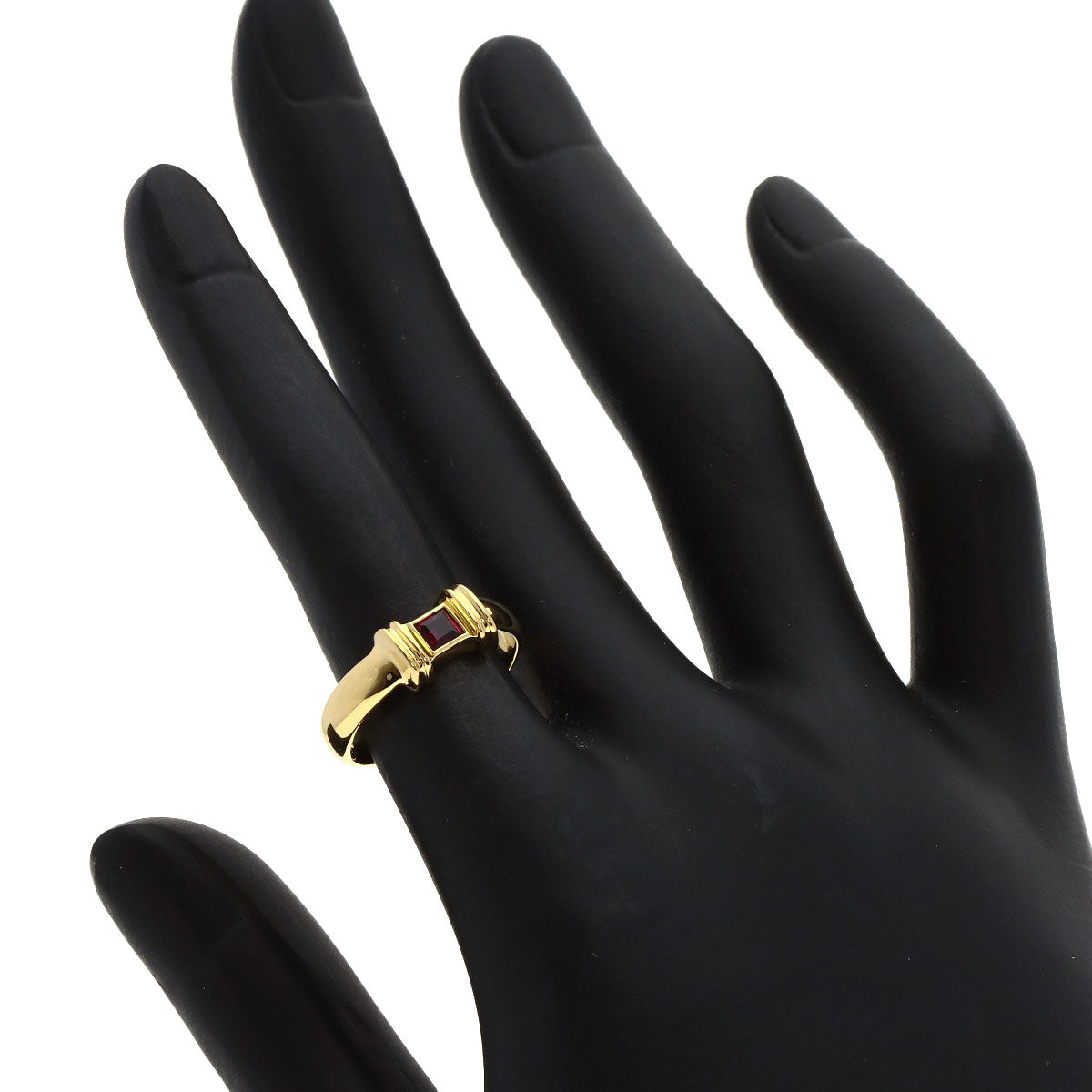 TIFFANY&Co. Stacking Ruby Ring K18 Yellow Gold Ladies [Used]