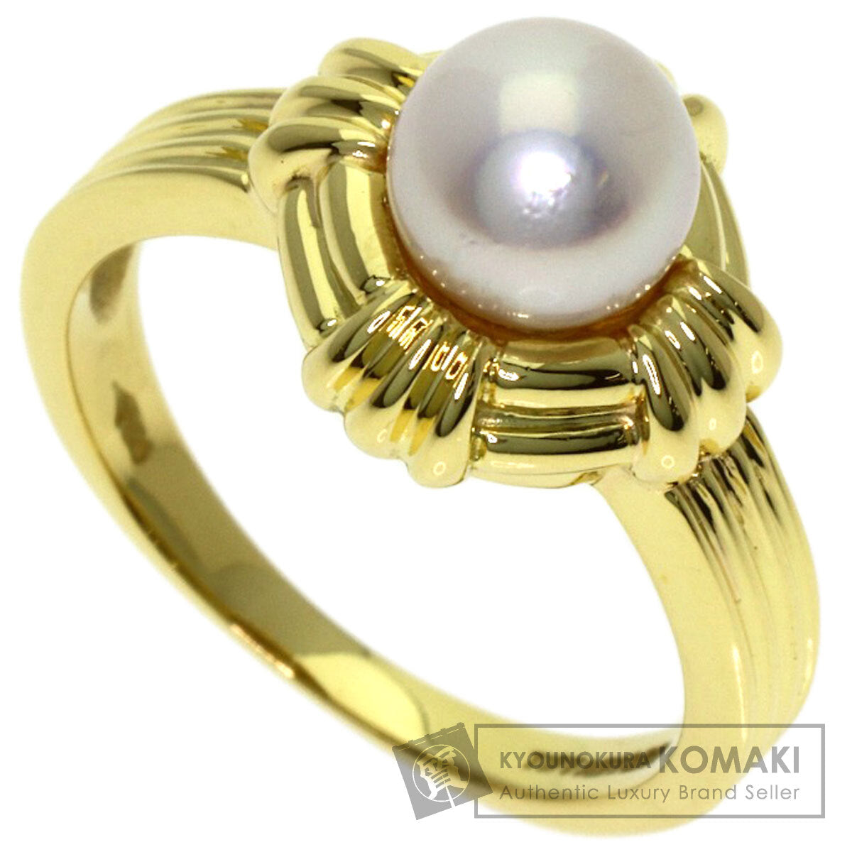 TIFFANY&Co. Akoya pearl Pearl Ring K18 Yellow Gold Ladies [Used]