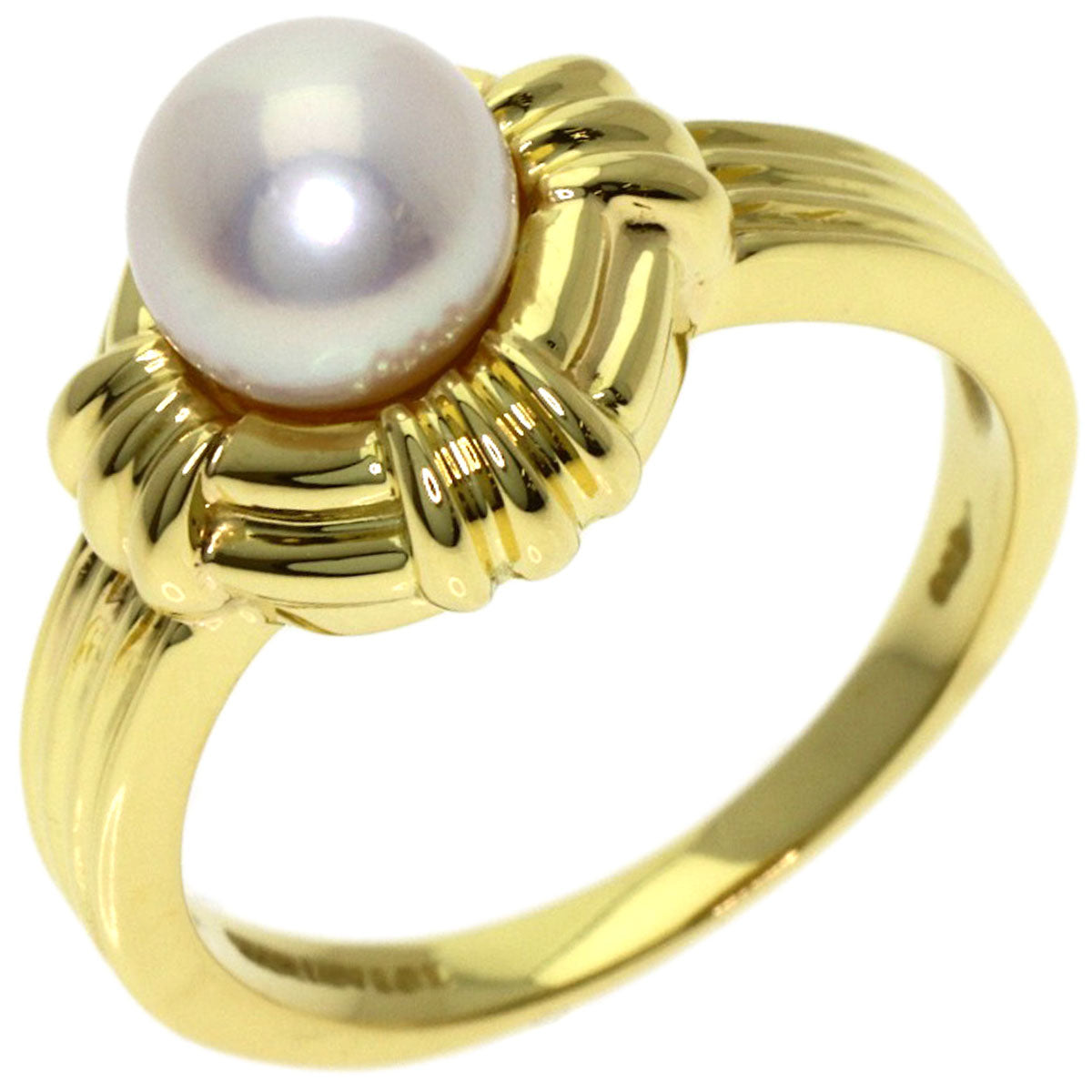 TIFFANY&Co. Akoya pearl Pearl Ring K18 Yellow Gold Ladies [Used]