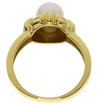 TIFFANY&Co. Akoya pearl Pearl Ring K18 Yellow Gold Ladies [Used]