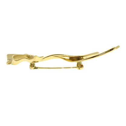 TIFFANY&Co. ribbon Brooch K18 Yellow Gold Ladies [Used]