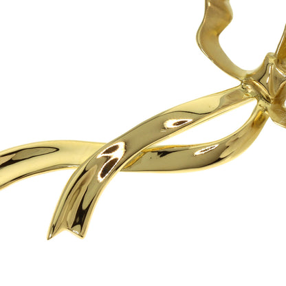 TIFFANY&Co. ribbon Brooch K18 Yellow Gold Ladies [Used]