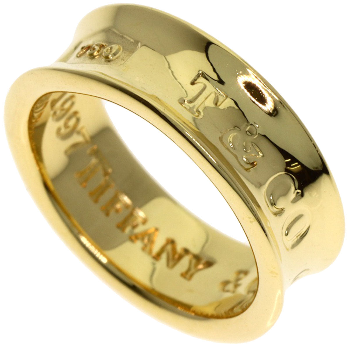 TIFFANY&Co. 1837 Ring K18 Yellow Gold Ladies [Used]