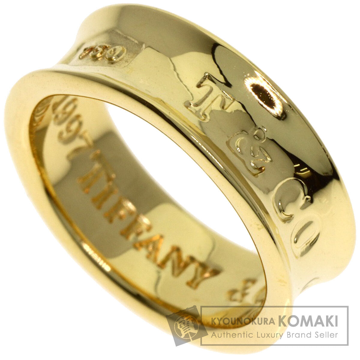 TIFFANY&Co. 1837 Ring K18 Yellow Gold Ladies [Used]
