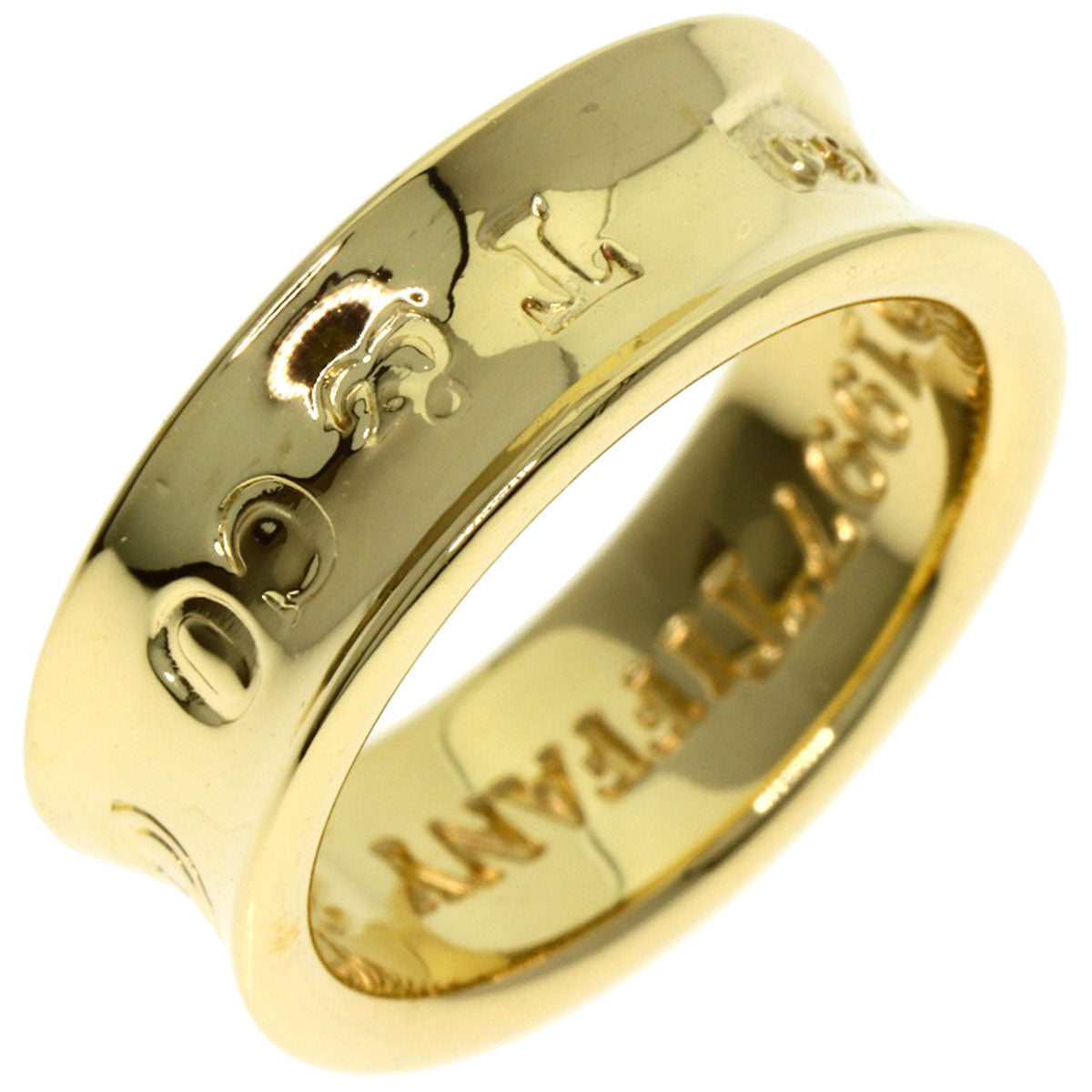 TIFFANY&Co. 1837 Ring K18 Yellow Gold Ladies [Used]