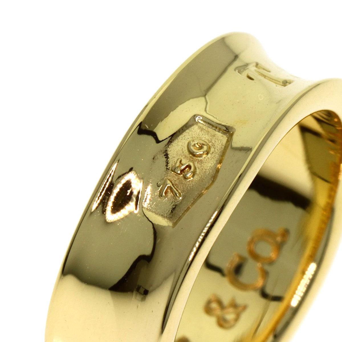 TIFFANY&Co. 1837 Ring K18 Yellow Gold Ladies [Used]