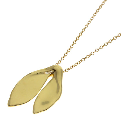 TIFFANY&Co. whale tail Necklace K18 Yellow Gold Ladies [Used]