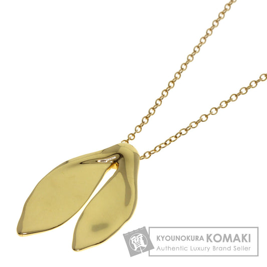 TIFFANY&Co. whale tail Necklace K18 Yellow Gold Ladies [Used]