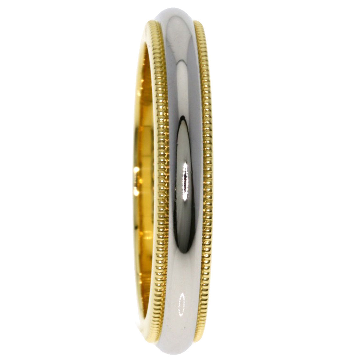 TIFFANY&Co. Milgrain Ring K18 Yellow Gold PT950Ladies [Used]