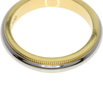 TIFFANY&Co. Milgrain Ring K18 Yellow Gold PT950Ladies [Used]
