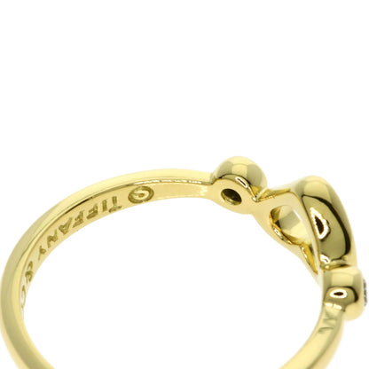 TIFFANY&Co. Open Heart Diamond Ring K18 Yellow Gold Ladies [Used]