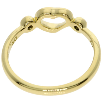 TIFFANY&Co. Open Heart Diamond Ring K18 Yellow Gold Ladies [Used]