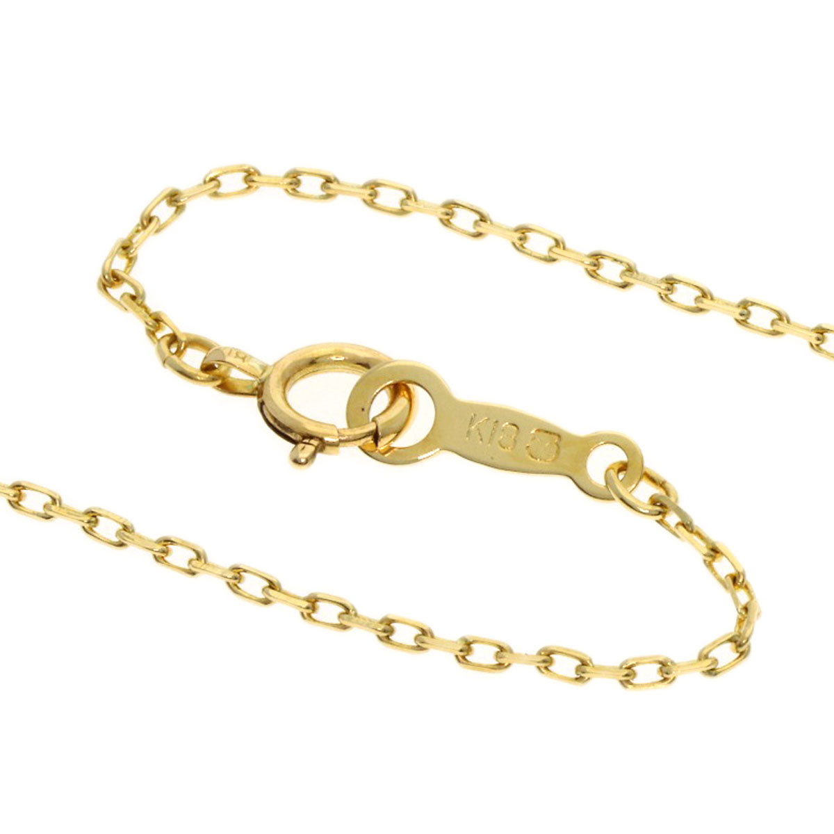 MIKIMOTO Leaf motif Pearl Pearl Necklace K18 Yellow Gold Ladies [Used]