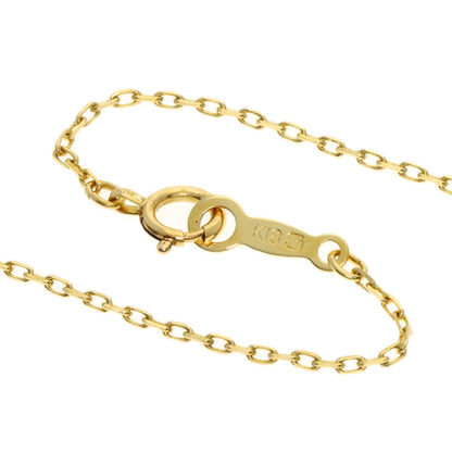 MIKIMOTO Leaf motif Pearl Pearl Necklace K18 Yellow Gold Ladies [Used]