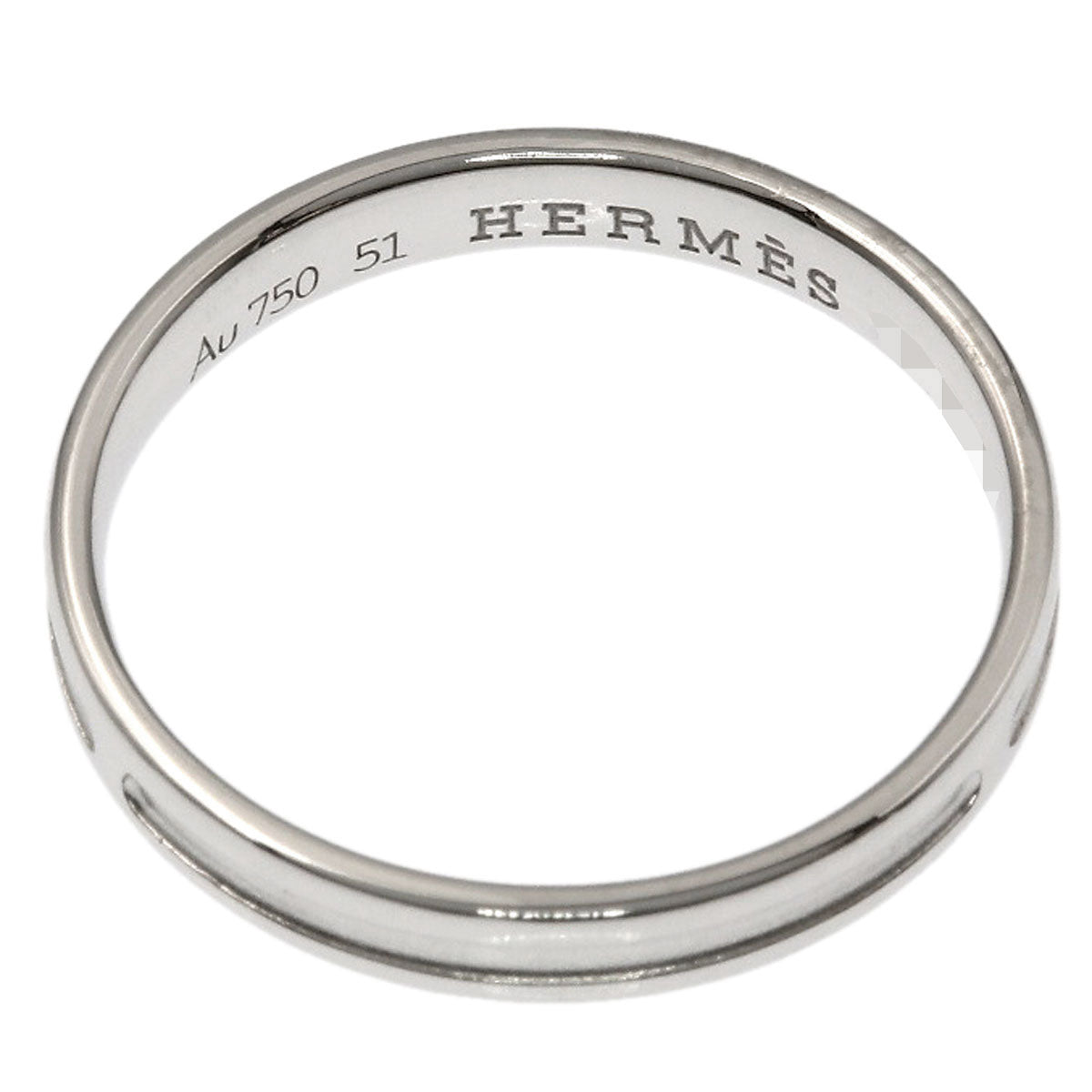 HERMES Arianne #51 Ring K18 White Gold Ladies [Used]