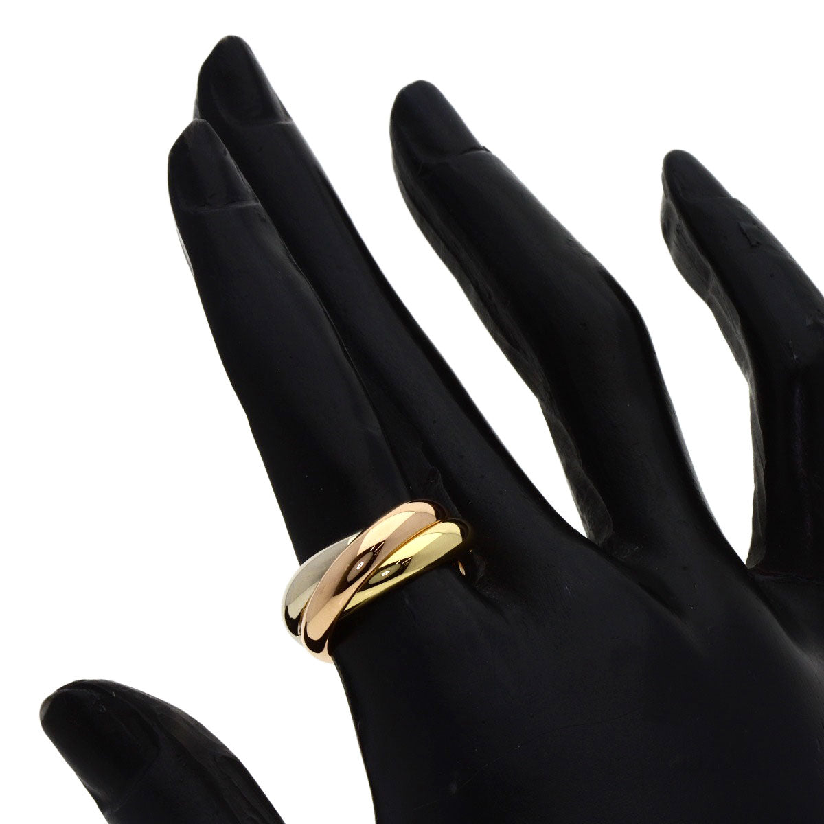 カルティエ トリニティ #51 リング・指輪 K18イエローゴールド/K18WG/K18PG レディース 【中古】【CARTIER】