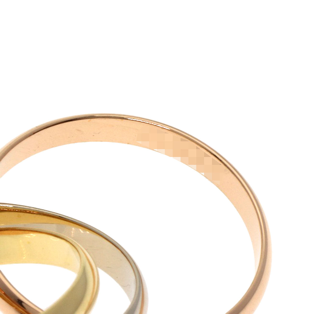 CARTIER Trinity SM #51 Ring K18 Yellow Gold 18K Pink GoldLadies [Used]