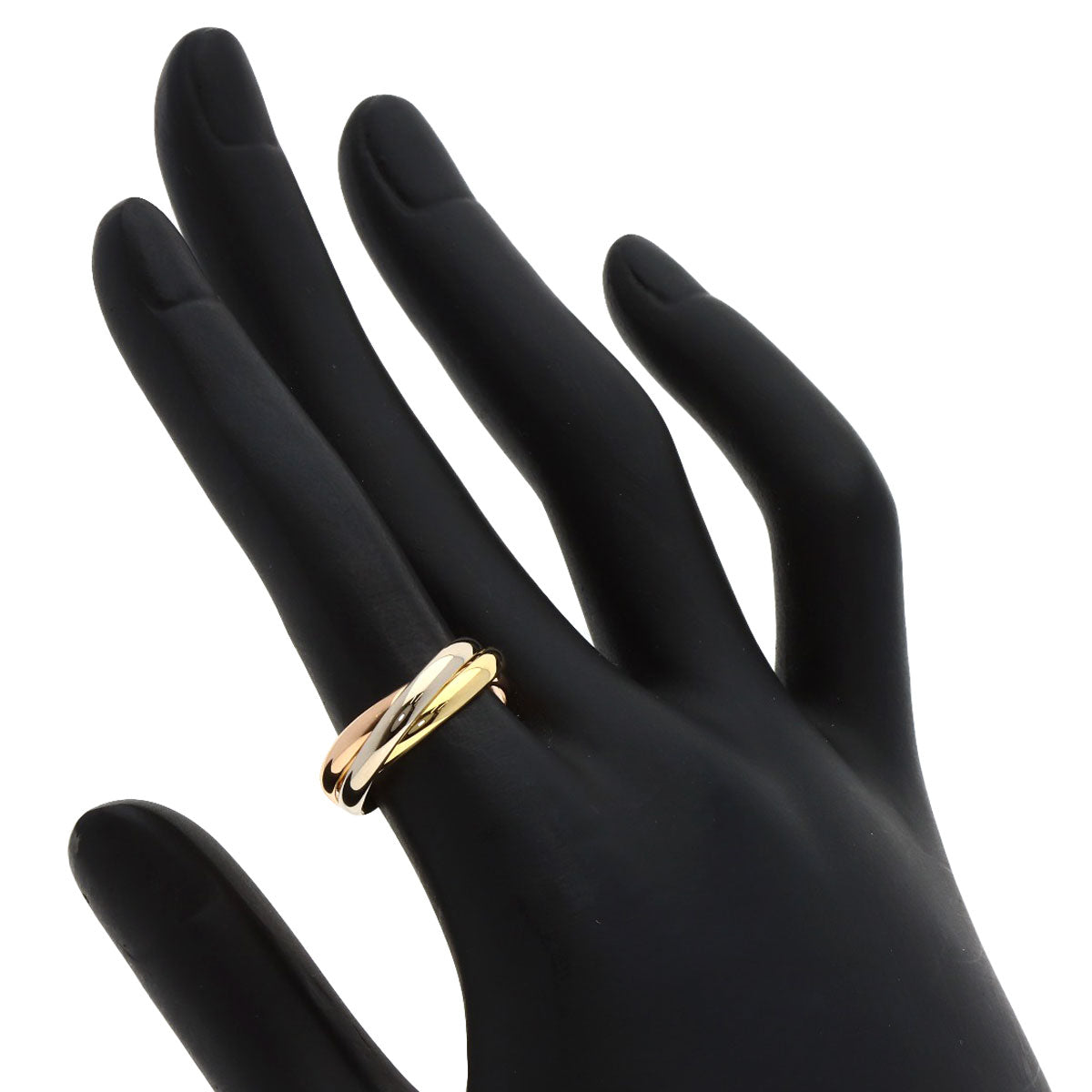 CARTIER Trinity SM #51 Ring K18 Yellow Gold 18K Pink GoldLadies [Used]