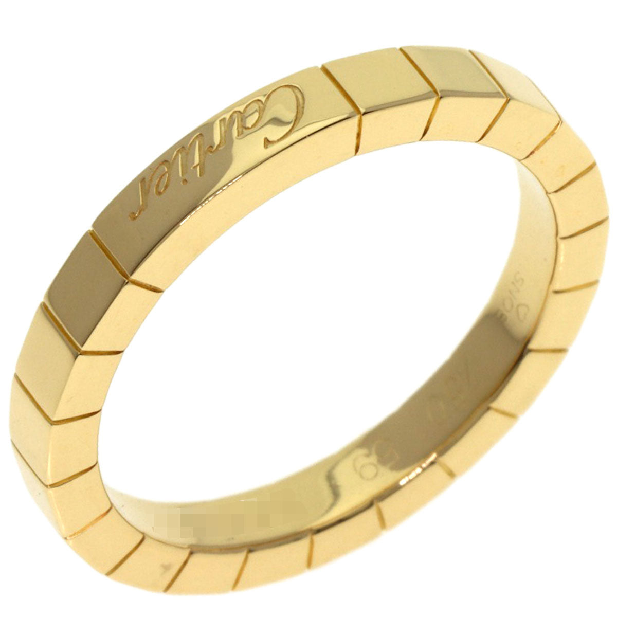 CARTIER Lanier # 59 Ring K18 Yellow Gold Ladies [Used]
