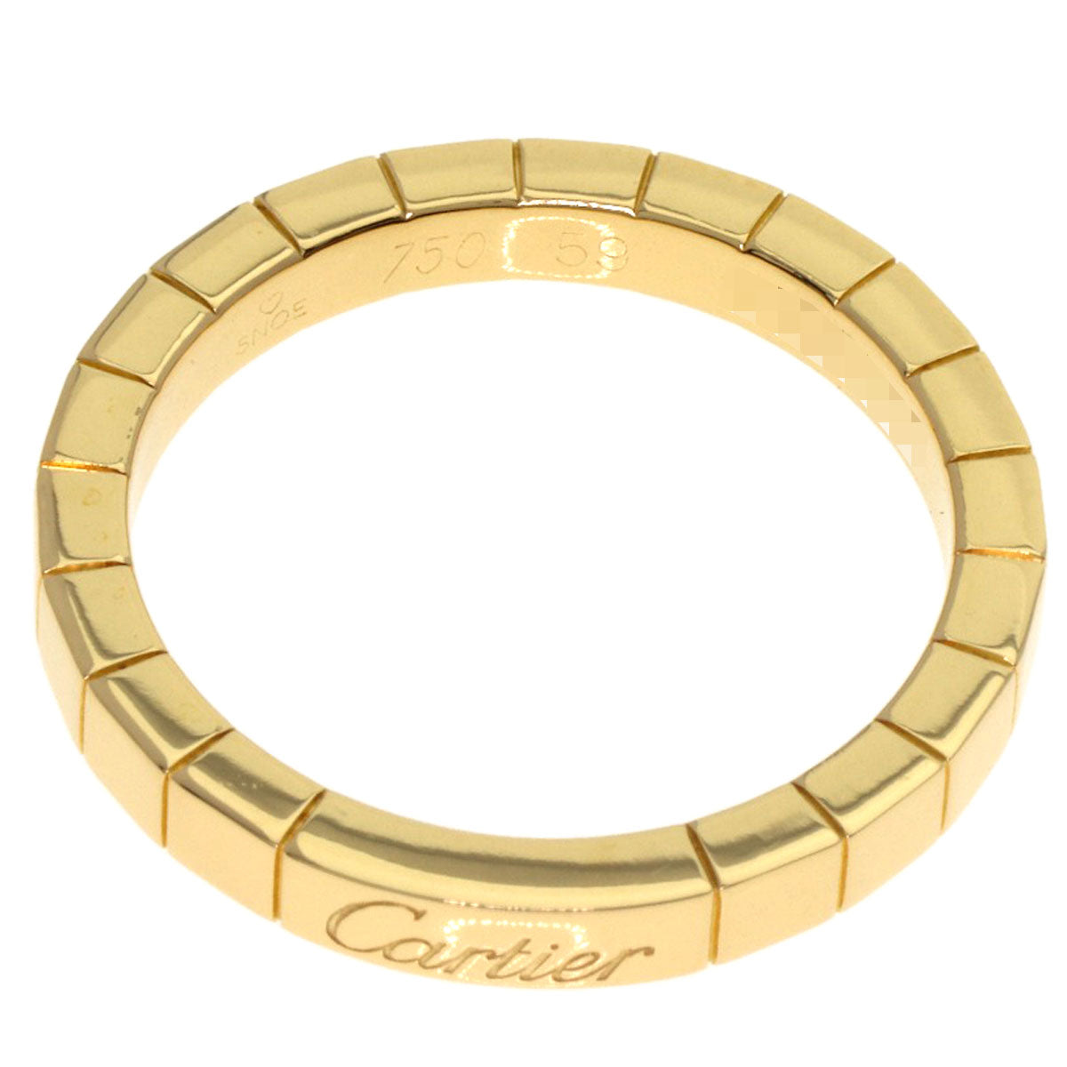 CARTIER Lanier # 59 Ring K18 Yellow Gold Ladies [Used]