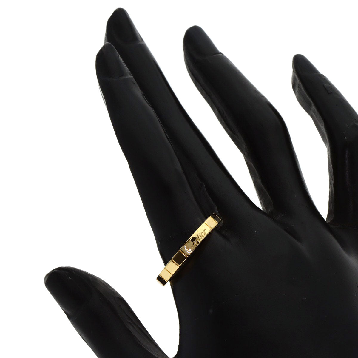 CARTIER Lanier # 59 Ring K18 Yellow Gold Ladies [Used]