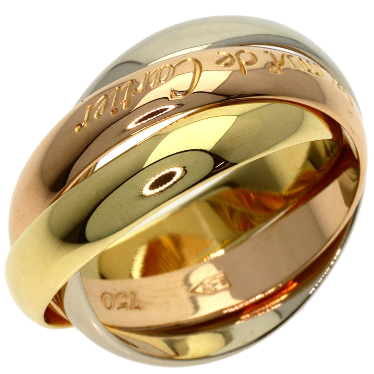 CARTIER Trinity #48 Ring K18 Yellow Gold K18 White GoldLadies [Used]