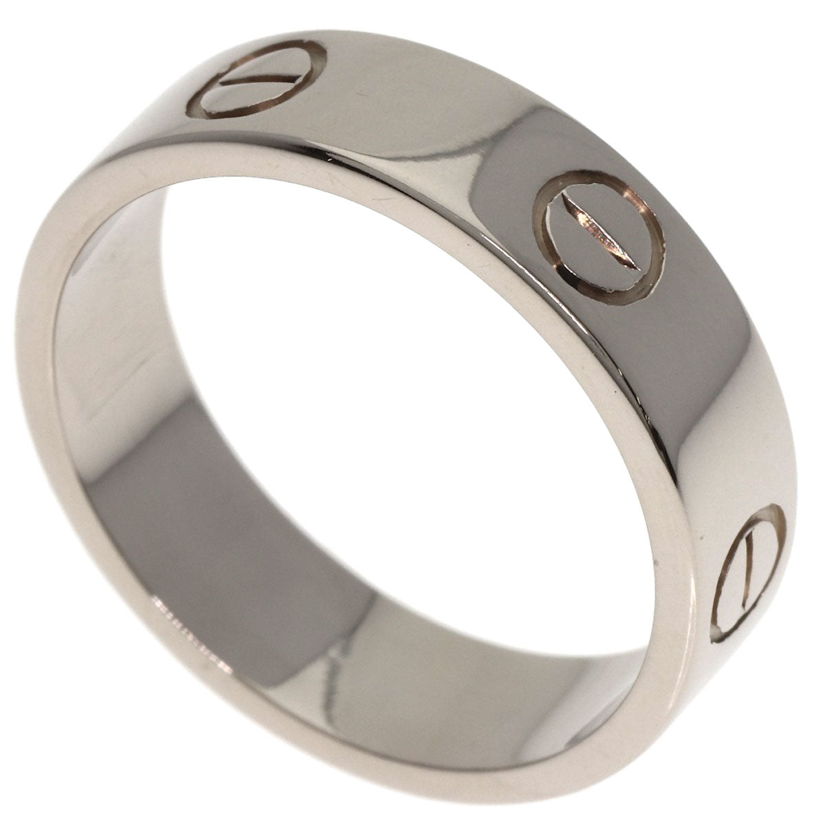 CARTIER love ring #56 Ring K18 White Gold Ladies [Used]