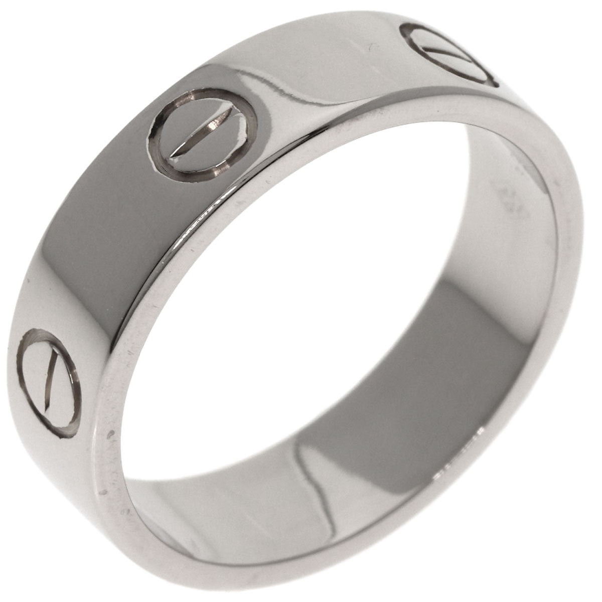 CARTIER love ring #56 Ring K18 White Gold Ladies [Used]